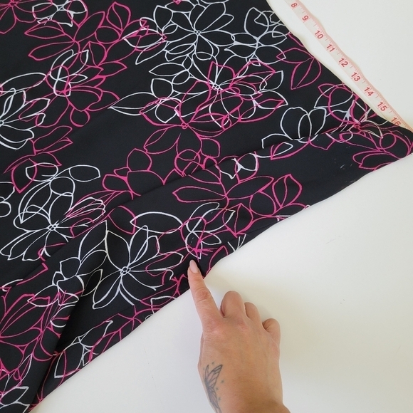 Lane Bryant Vintage Maxi Asymmetrical Tiered Skirt 14/16 A-Line - Picture 8 of 11